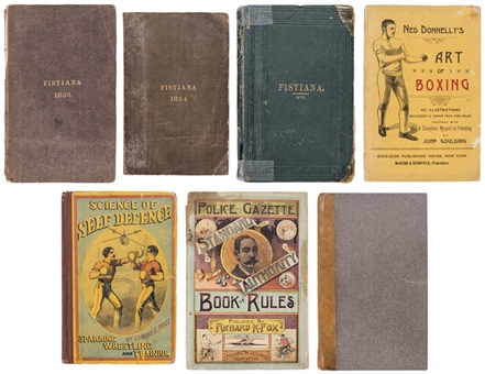 Collection of  (7) 19th Century Boxing Books